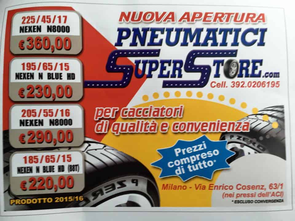 Pneumatici Super Store Milano